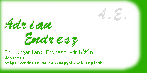 adrian endresz business card